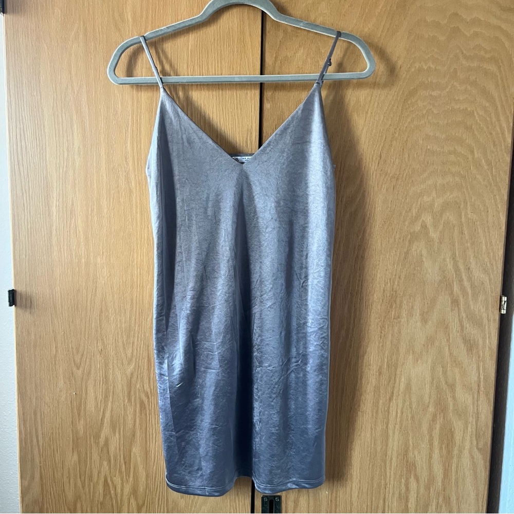 Zara Silver Mini Dress